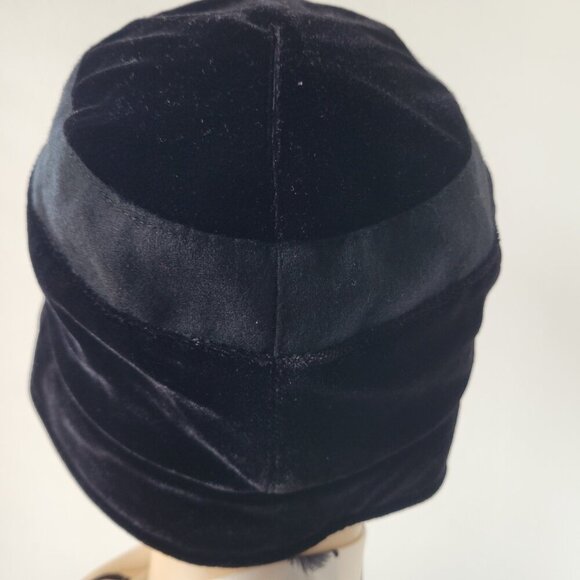 Vintage Style Giovannio Soft Black Velvet Bucket Hat - Picture 3 of 14